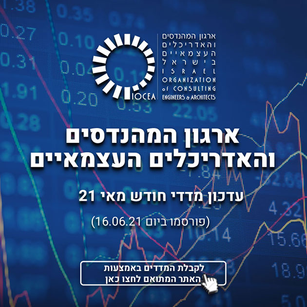 עדכון מדדי חודש מאי 21 (פורסמו ביום 16.06.2021)